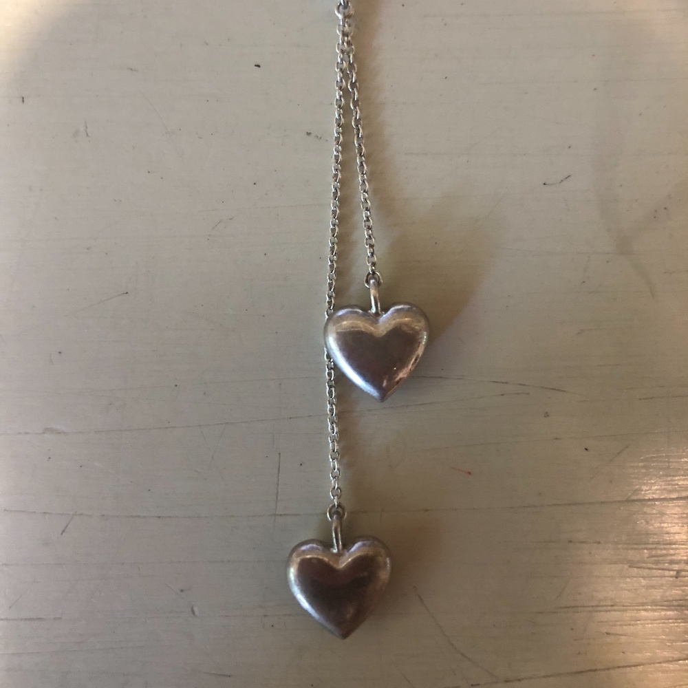 Tiffany Solid Heart Lariat Necklace - image 2
